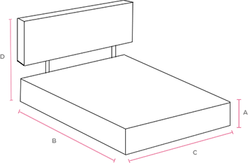 Midnight Comfort Bed DIMENSIONS